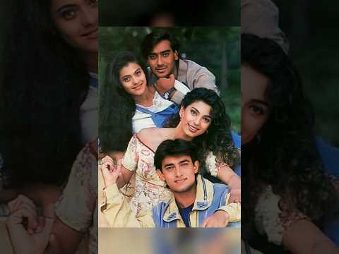 Ajay Devgan With Beautiful Wife Kajol And Aamir Khan Beautiful Heroine Juhi Chawla#sorts #ytshorts