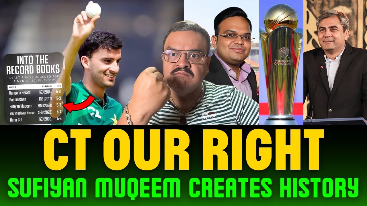 Sufiyan Spinned Zimbabwe | Kisi Ka Baap Pakistan Ko Dhamki De Sakta Ha | Champions Trophy Our Right