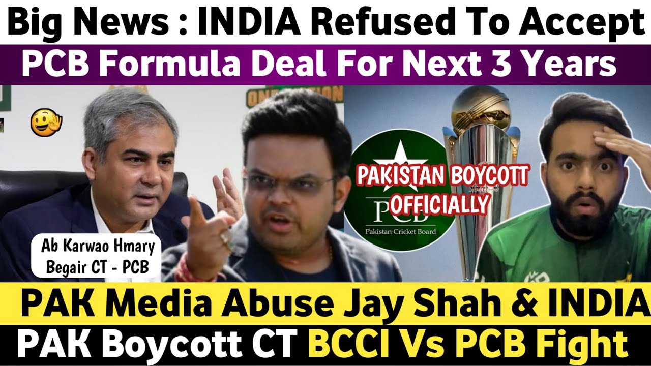 Big News : Pak Angry On India Refused To Accept PCB Formula Deal For Next 3 Years | Pak Media On CT