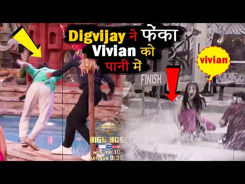 Bigg Boss 18 Today Episode Promo #Digvijay ने फेंका Vivian को पानी में #bb18