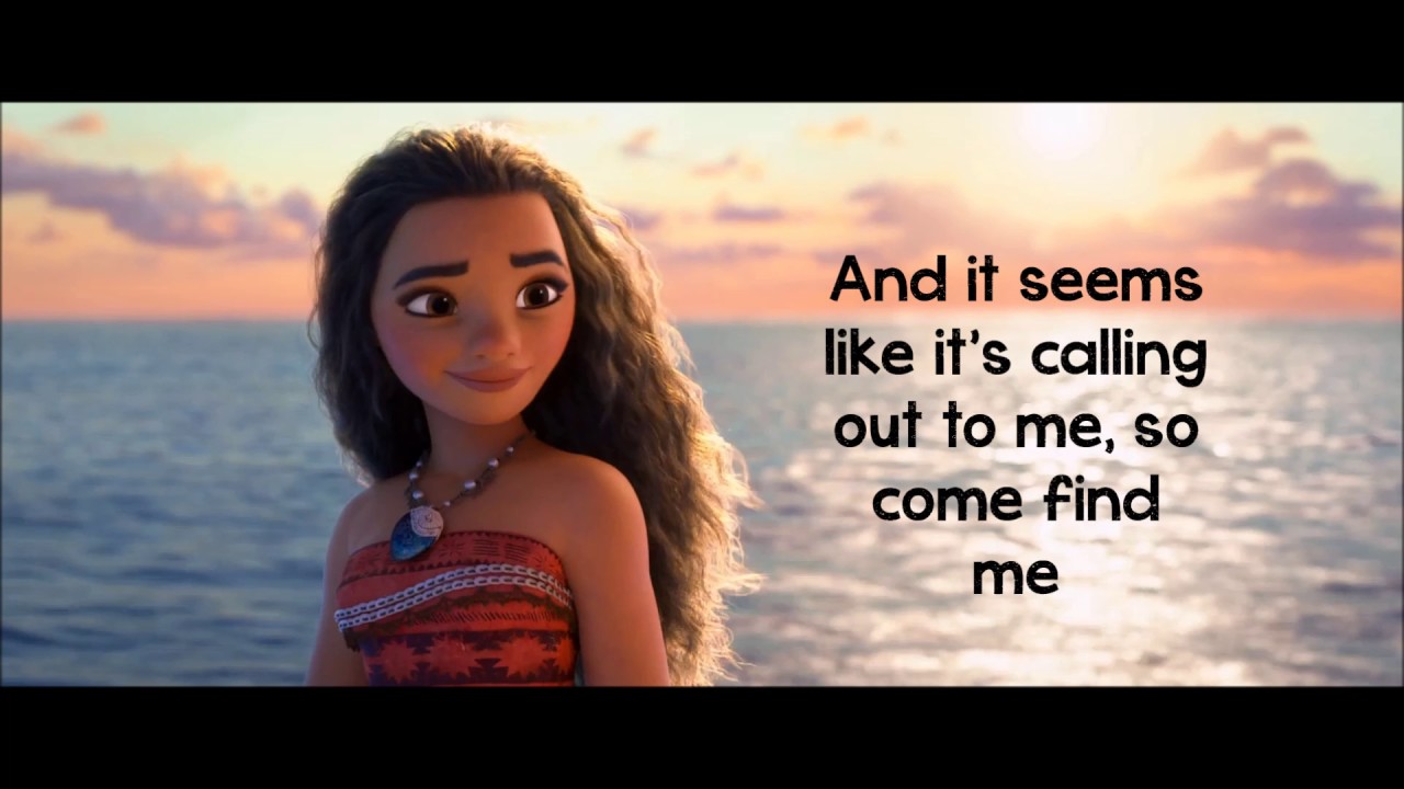 Moana How Far I’ll Go Lyrics Auli’i Cravalho