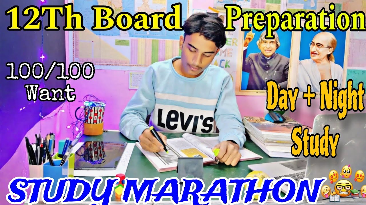 Day To Night Study Marathon For Board Exams || Ultimate Focus u0026 Productivity || Board Exam Pressures