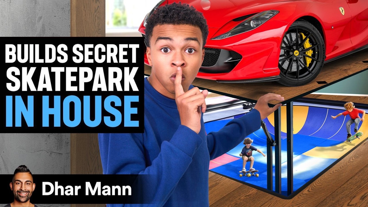 Jay’s World S3 E01: Kids Build SECRET SKATEPARK In House Ft. Ben Azelart | Dhar Mann Studios