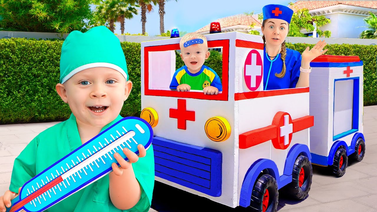 Wheels On The Ambulance Kids Stories With Oliver And Mom