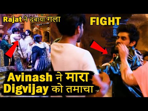 Bigg Boss 18 Today Episode Promo Rajat Avinash Ne Mara Digvijay Ko Huge Fight #bb18