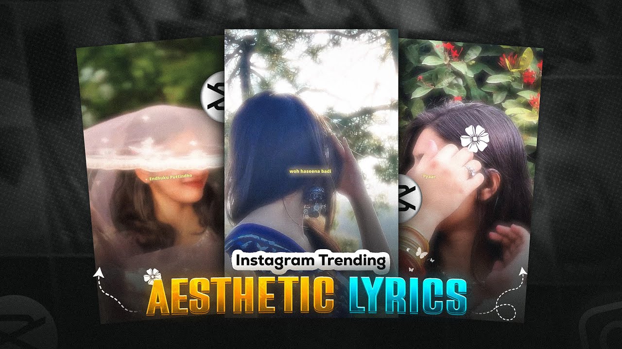 Instagram Trending AESTHETIC Lyrics Reels Editing | Capcut Video Editing | Tutorial