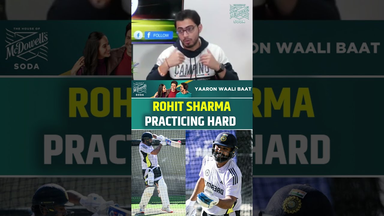 ROHIT SHARMA PRACTICING HARD ! #rohitsharma #indvsaus