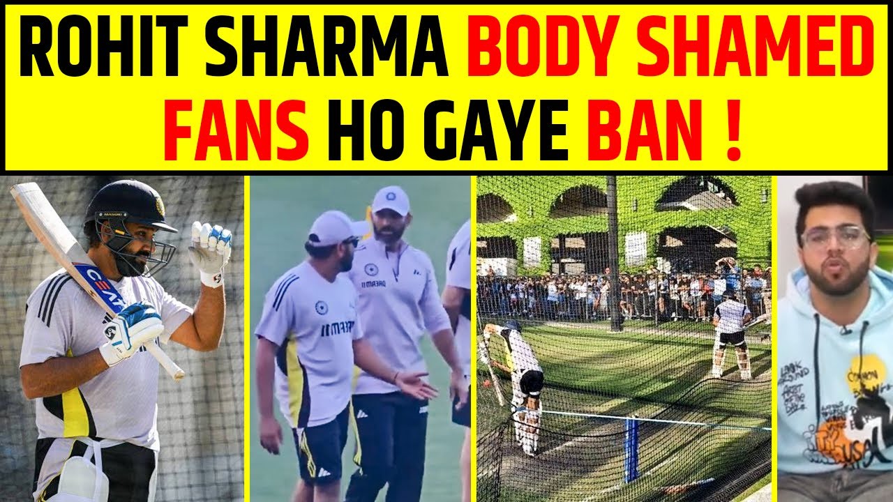 ROHIT SHARMA BODY SHAMED FANS HO GAYE BAN ! TEAM INDIA’S PRACTICE SESSION