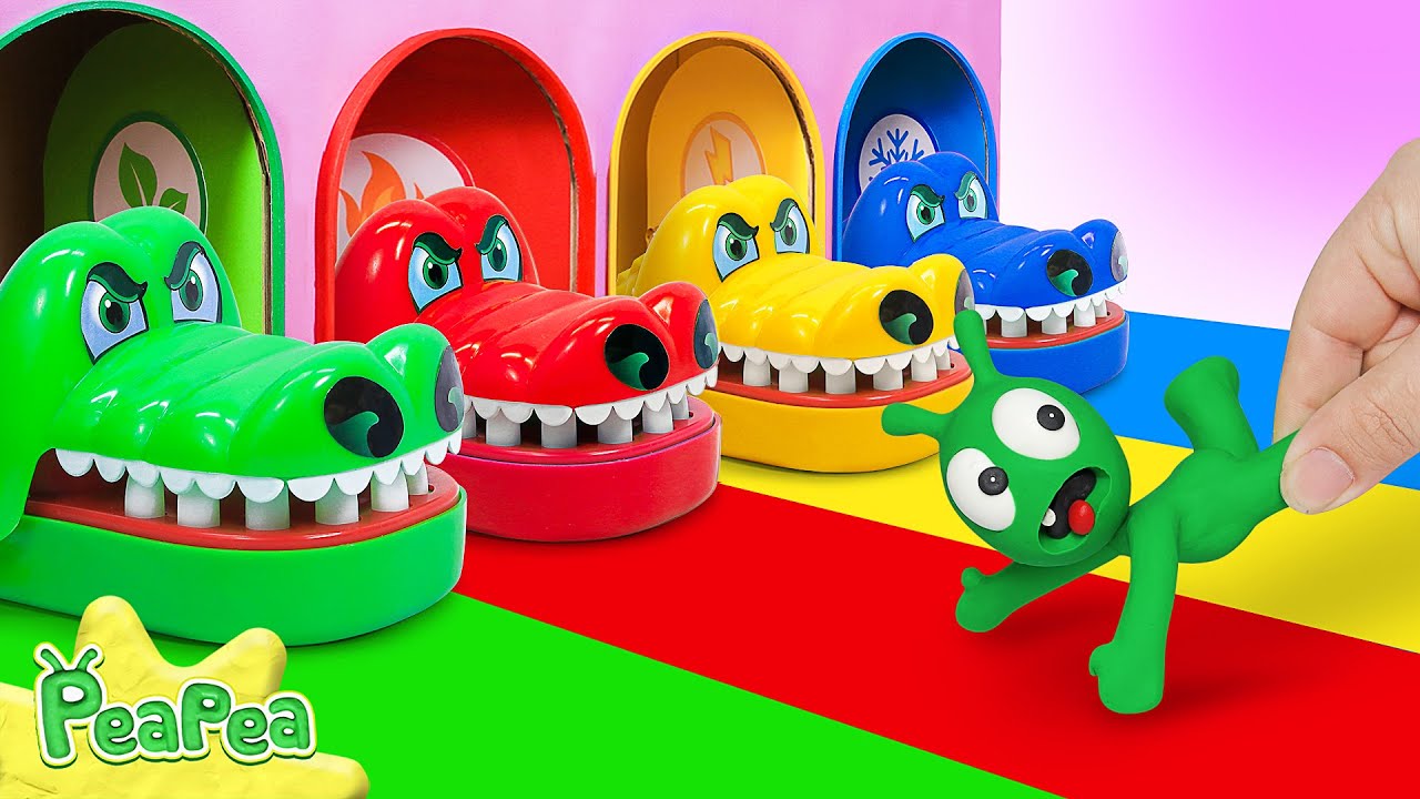 Mystery Room Of Colorful Crocodiles Challenge – Video For Kids – PeaPea Channel