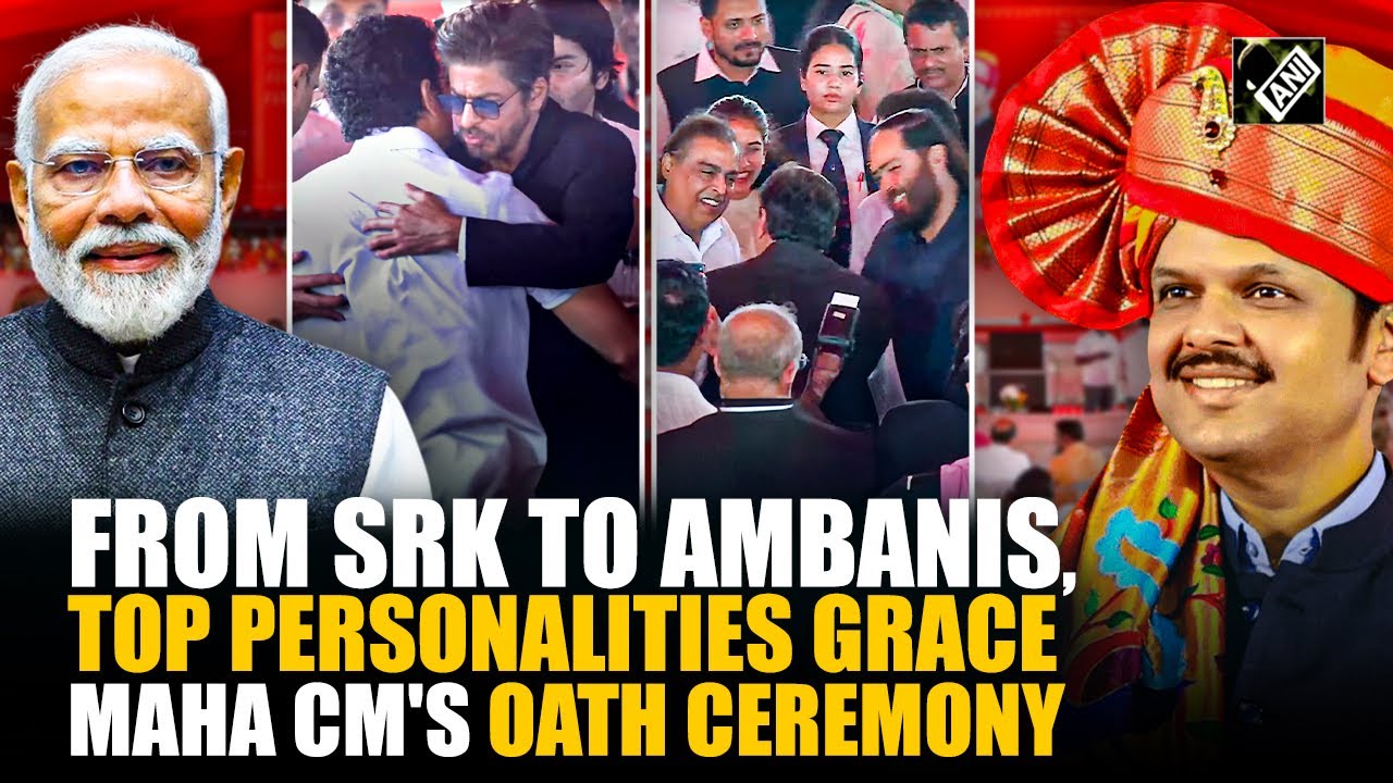 Sachin, SRK, Salman, Ambanis: Top Personalities Grace Maha CM Devendra Fadnavis’ Oath Ceremony