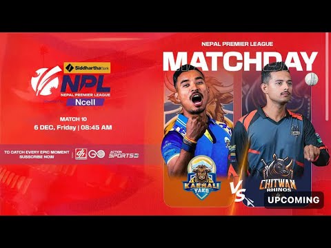 Karnali Yaks Vs Chitwan Rhinos Siddharth Bank Nepal Premiere League