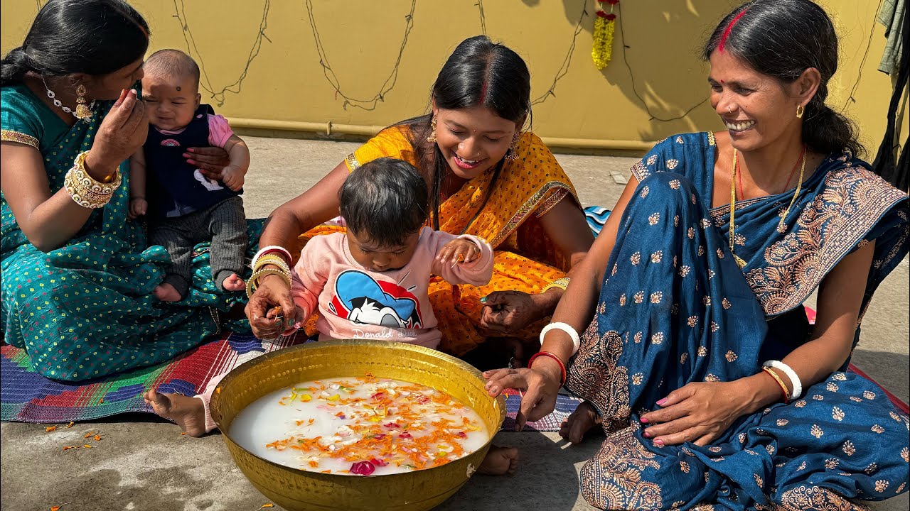 अंश बेटा को दूध पानी से नहलाये ❤️ मेहमान आना सुरु हो गया ❤️