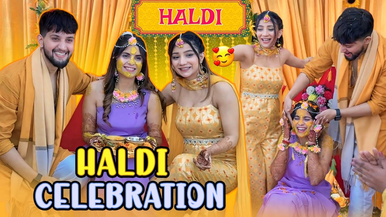 HALDI CELEBRATION VLOG 😍