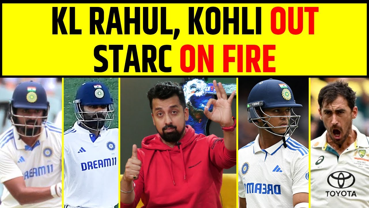 🔴IND VS AUS 2ND TEST, TEA BREAK: INDIA UNDER PRESSURE , ALL EYES ON ROHIT SHARMA u0026 RISHABH PANT