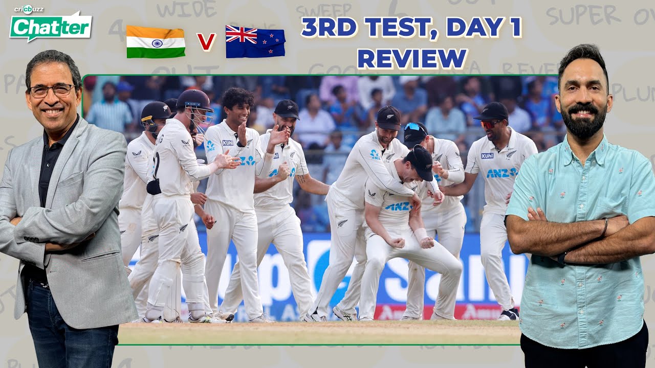 Cricbuzz Chatter: Harsha Bhogle u0026 Dinesh Karthik Review Day 1 Of 3rd India V New Zealand Test