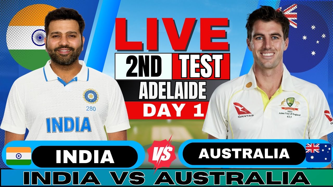 India Vs Australia 2nd Test LIVE |  IND Vs AUS Live Match Today | Live Cricket IND Vs AUS BGT 2024