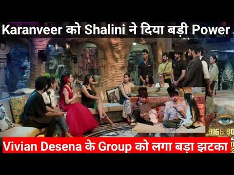 Bigg Boss 18 Karanveer को Shalini ने दिया बड़ी Power Vivian के Group के उड़े होश #biggboss #vivian