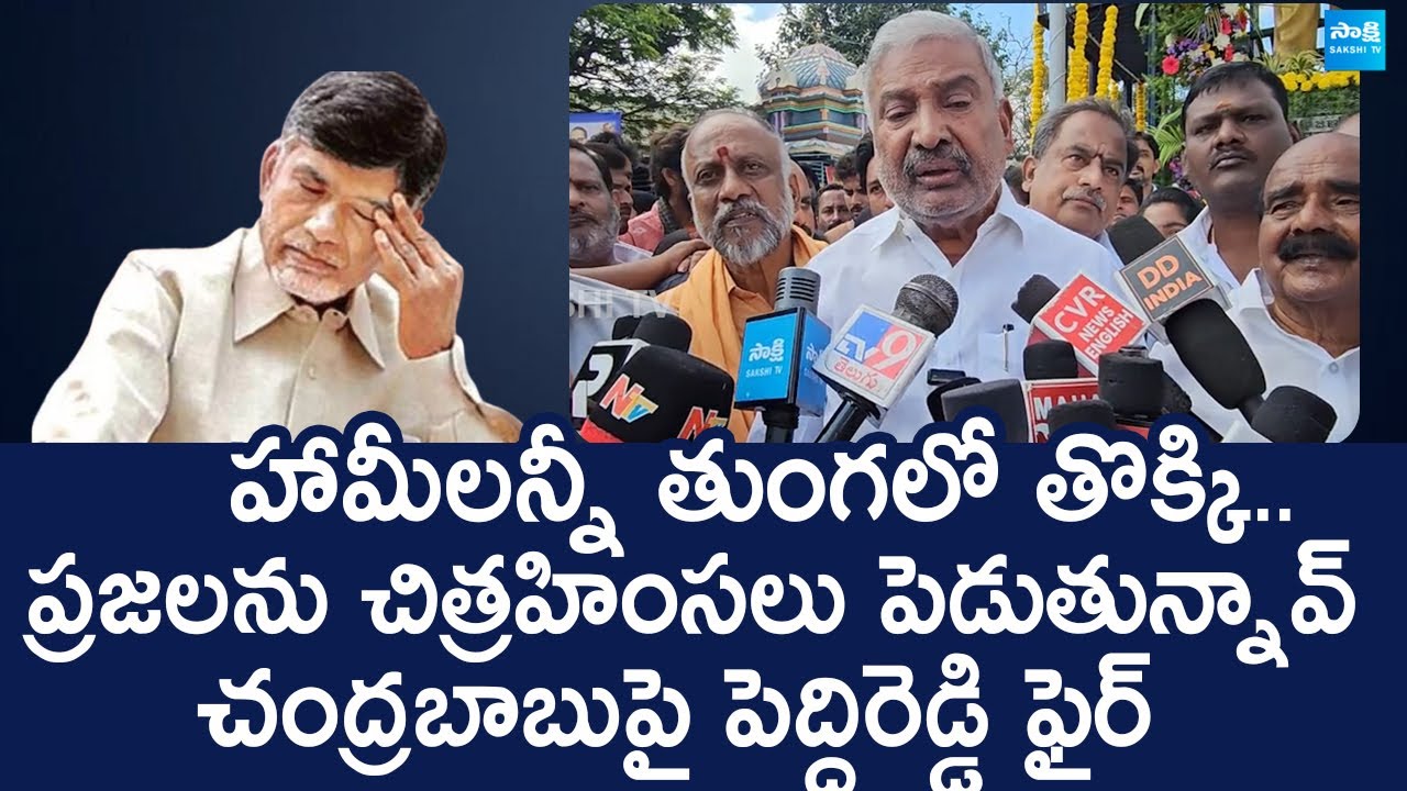 Peddireddy Ramachandra Reddy Fire On Chandrababu And TDP Govt | Ambedkar Jayanti 2024 |@SakshiTVLIVE