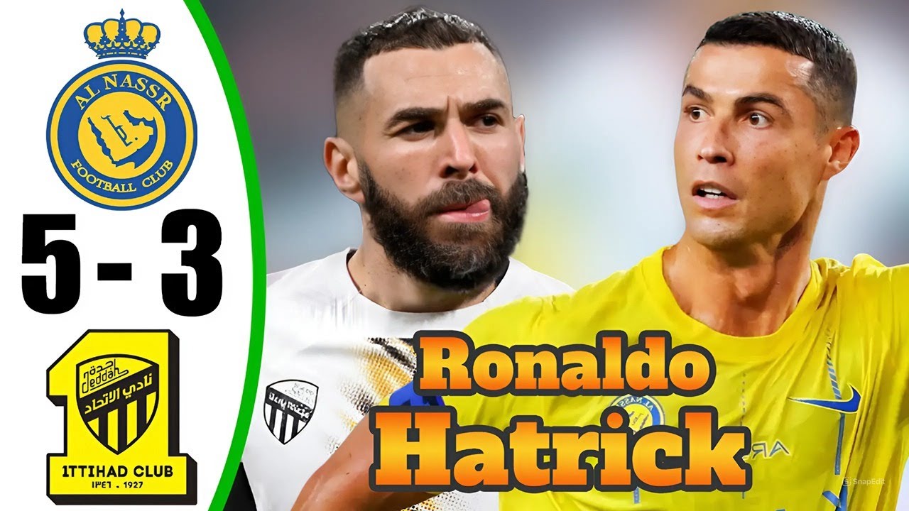 Ronaldo Hat-Trick In 5 Min 💥 Al Nassr Vs Al Ittihad 5-3 – All Goals u0026 Highlights – 2024