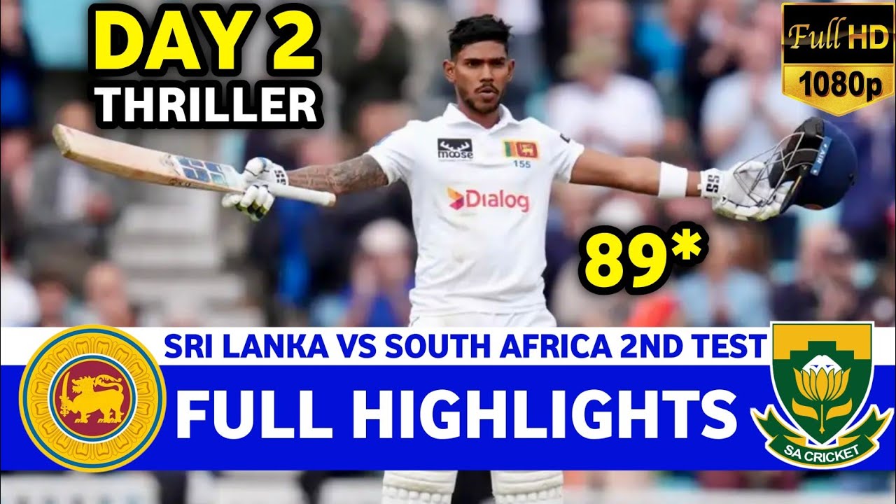 Full Highlights | Sri Lanka Vs South Africa 2nd Test Match Day 2 2024 | SA VS SL