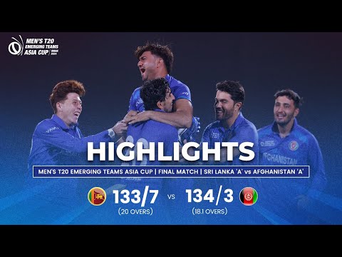 Sri Lanka ‘A’ Vs Afghanistan ‘A’ | Men’s T20 Emerging Teams Asia Cup | Final