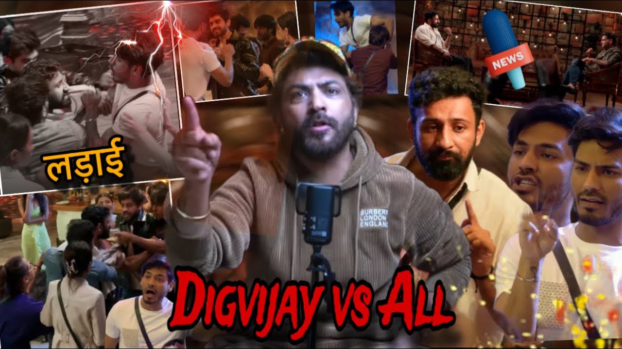 BIGGBOSS18 DIGVIJAY🔥 VS RAJAT SARA VIVIAN ESIHA AVINASH BIG PHYSICAL FIGHTS WHO IS WRONG ?EISHA KI🔥