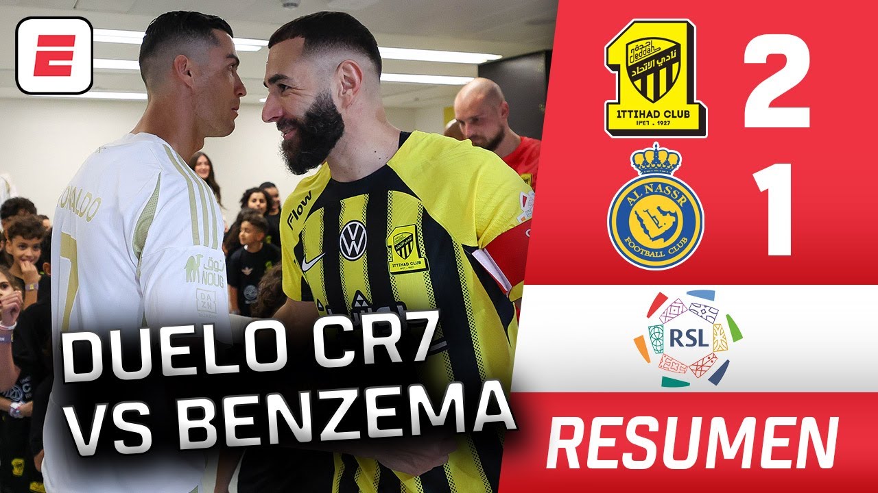 GOL DE CRISTIANO RONALDO En Derrota AGÓNICA. AL NASSR Vs Al ITTIHAD Anotó Benzema | Saudi Pro League