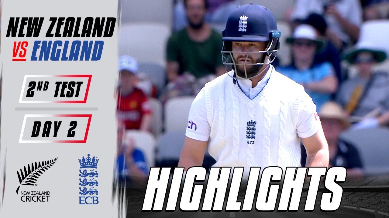 2nd Test Day 2 | Highlights | England Tour Of New Zealand | 7th December 2024