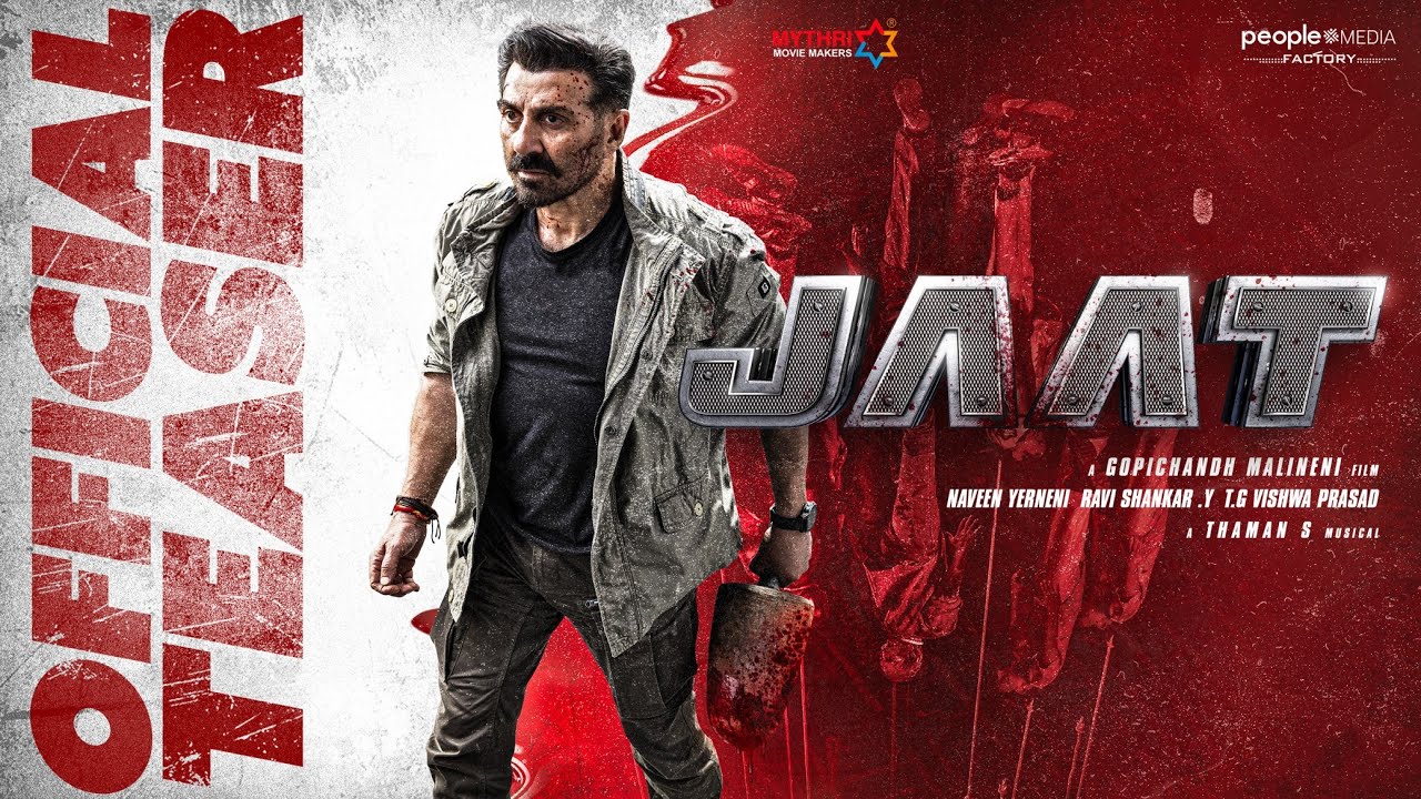 JAAT Official Teaser | Sunny Deol | Gopichandh Malineni | Thaman S |  TG Vishwa Prasad | PMF