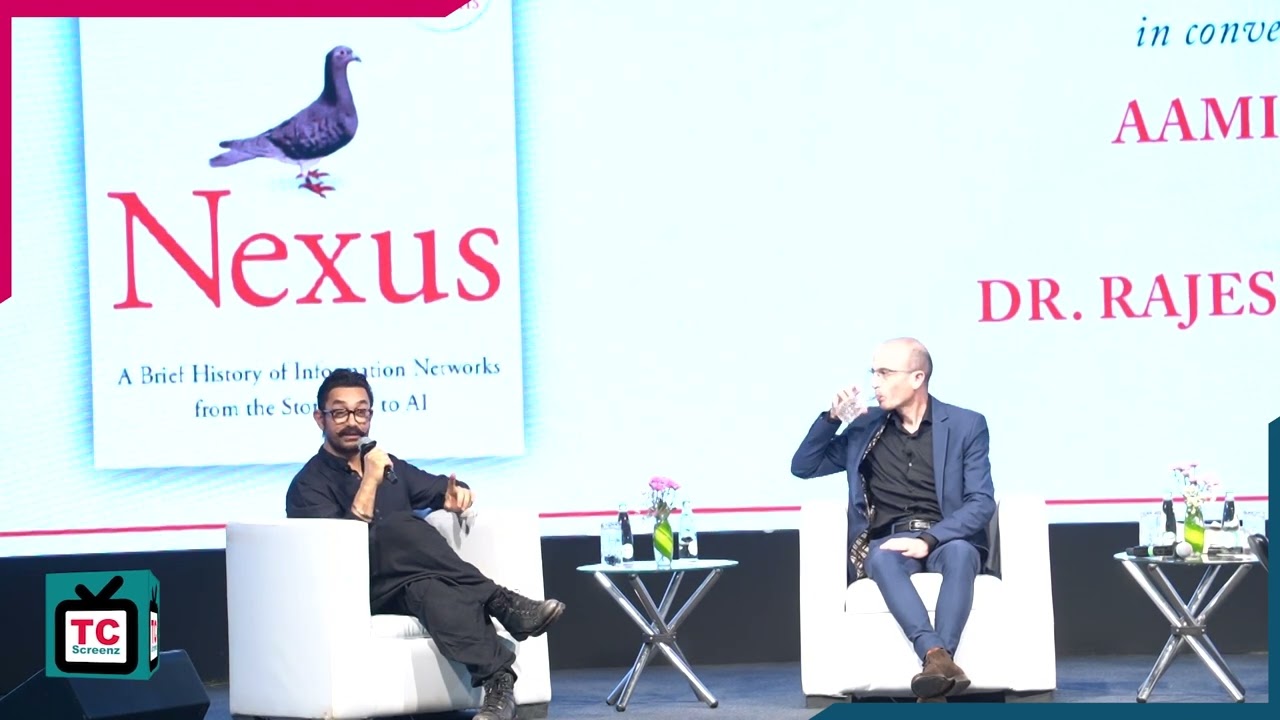 AAMIR KHAN AT THE LAUNCH OF BOOK YUVAL NOAH HARARI NEXUS