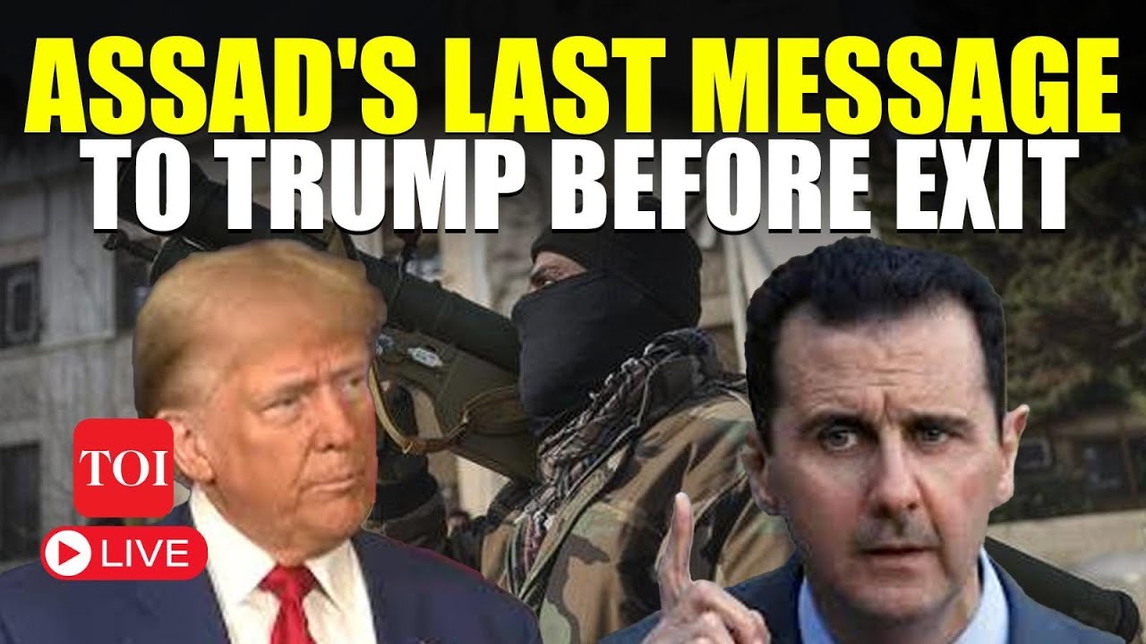 Syria LIVE: Assad’s Last Message To Trump Before Fleeing Capital Damascus | Watch