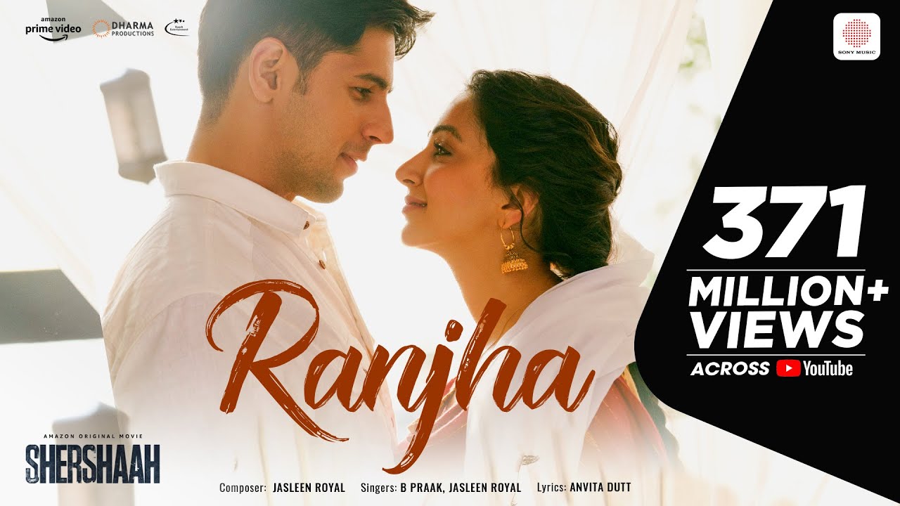 Ranjha – Official Video | Shershaah | Sidharth–Kiara | B Praak | Jasleen Royal | Romy | Anvita Dutt