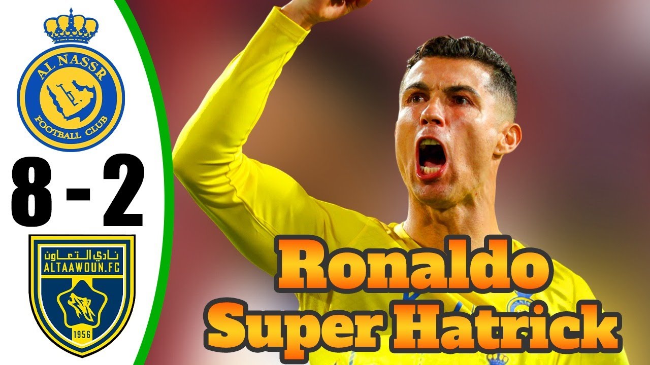 Ronaldo Show 💥 Crazy Super Hat-Trick – Al Nassr Vs Al Taawoun 8-2 – All Goals u0026 Highlights – 2024