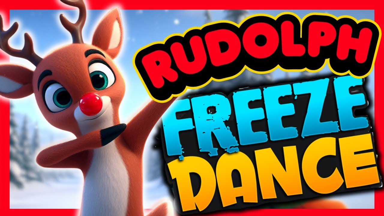 🔴RUDOLPH FREEZE DANCE🎄Christmas Brain Break For Kids 🦌Just Dance | Danny Go Noodle