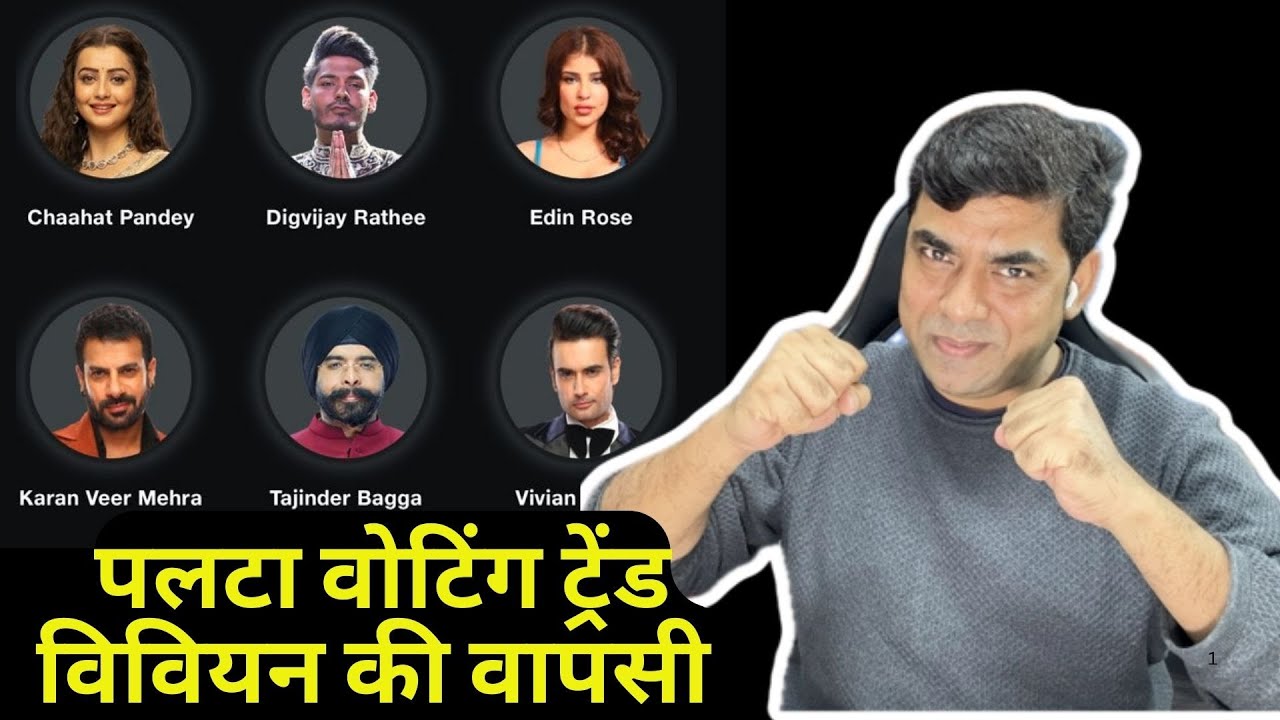 Bigg Boss 18 Latest Voting Trend में बड़ा उलटफेर, Vivian Dsena की वापसी, Bagga Edin में भी पलटी बाज़ी