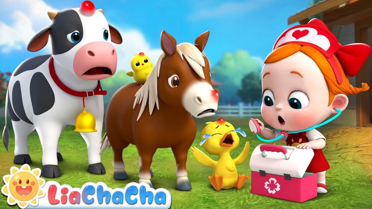 Boo Boo Song (Farm Animals Version) | EP83 | Farm Animal Song | LiaChaCha Kid Songs u0026 Nursery Rhymes