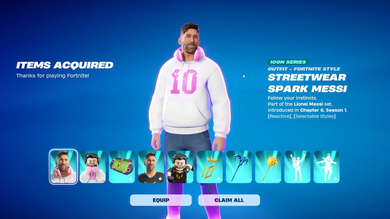 MESSI *FREE* SKIN For EVERYONE!