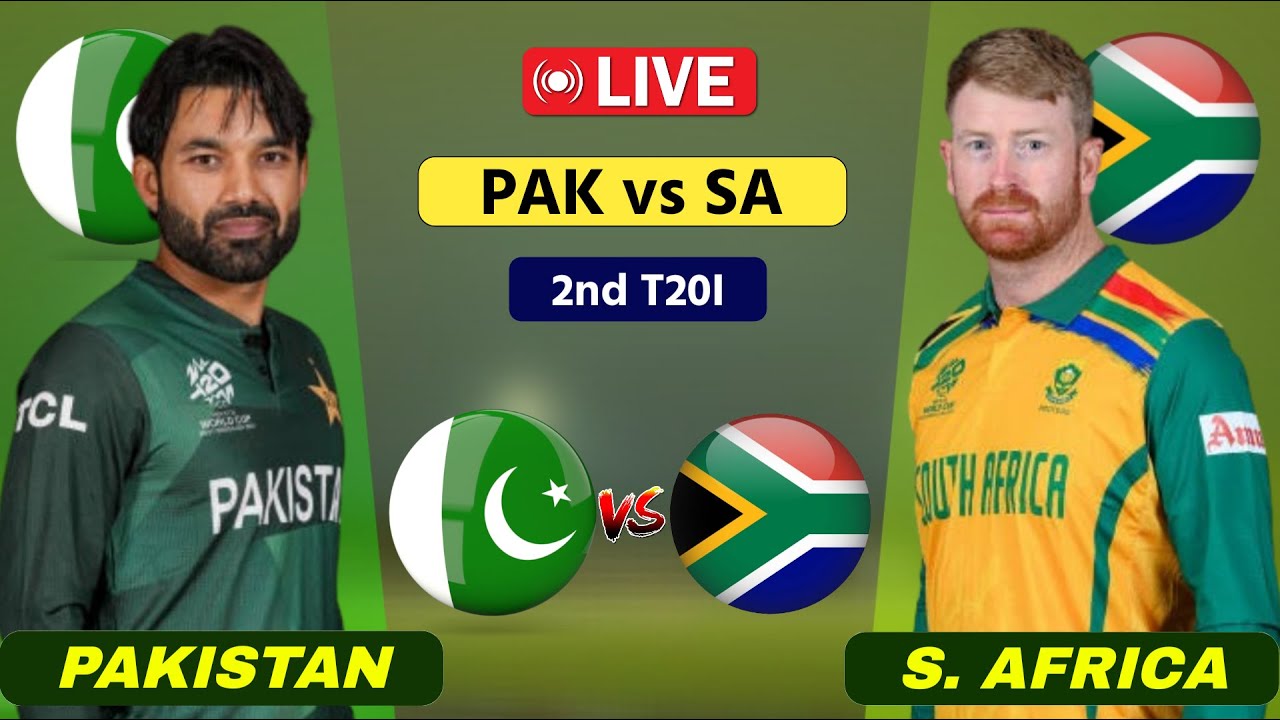 Pakistan Vs South Africa Live – 2nd T20 | PAK Vs SA Live | Scores u0026 Commentary #cricketlive