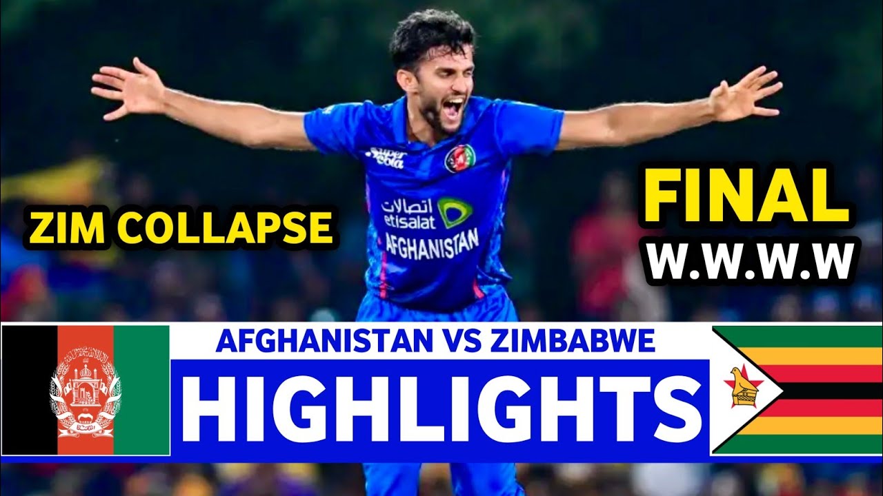 Afghanistan Vs Zimbabwe 3rd T20 Match Highlights 2024 | AFG VS ZIM