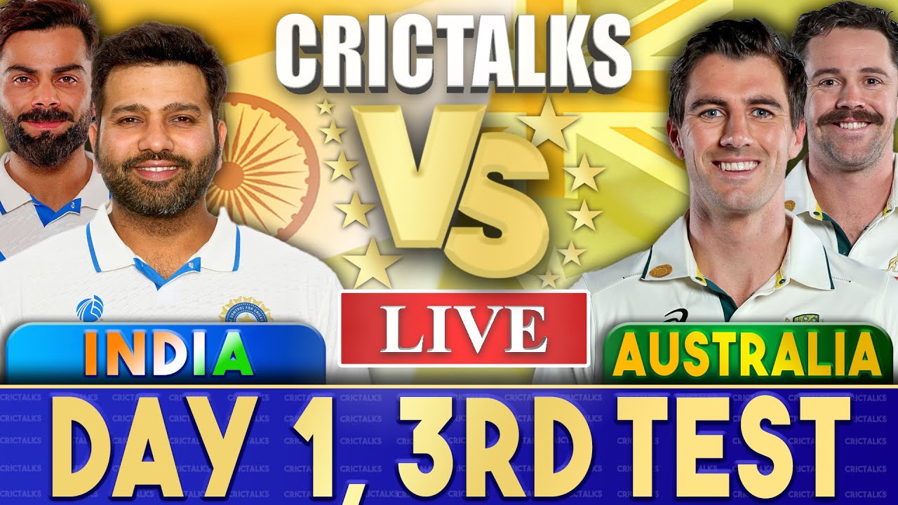 Live: IND Vs AUS, Day 1 – 3rd Test | Live Scores u0026 Commentary | India Vs Australia | Last 30