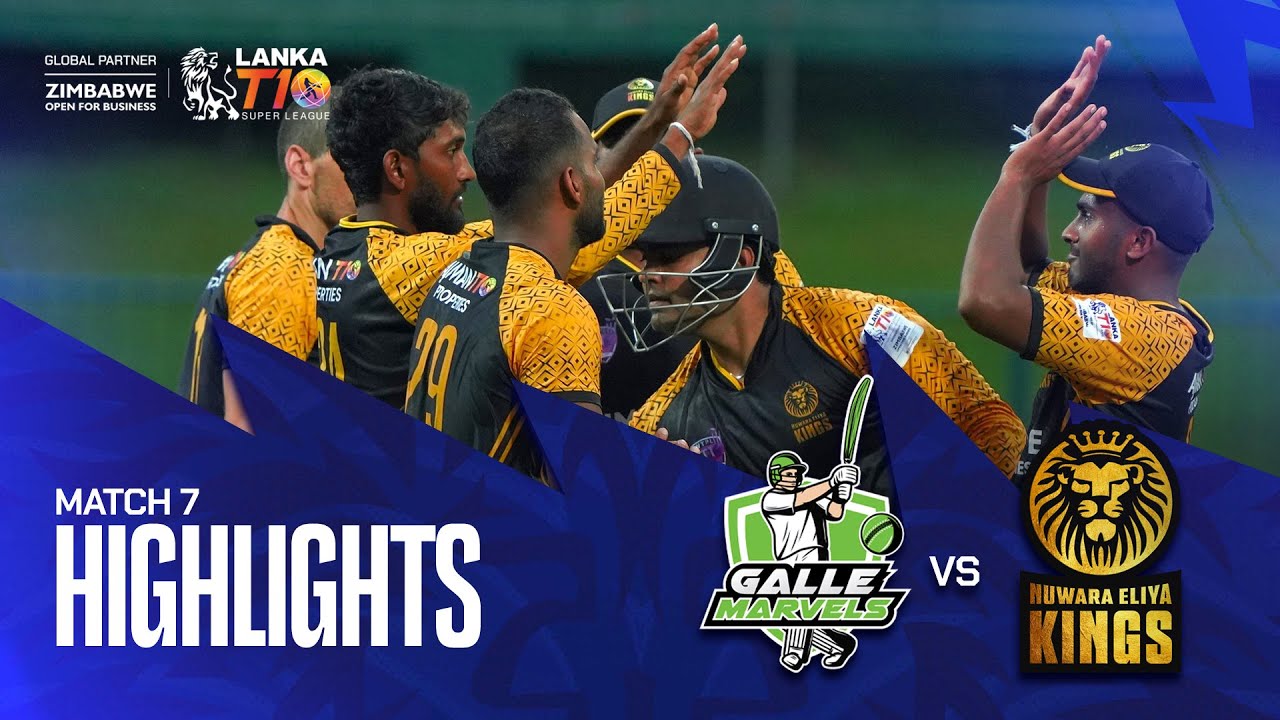 Lanka T10 Super League 2024 I Match 7 Highlights I Nuwara Eliya Kings Vs Galle Marvels