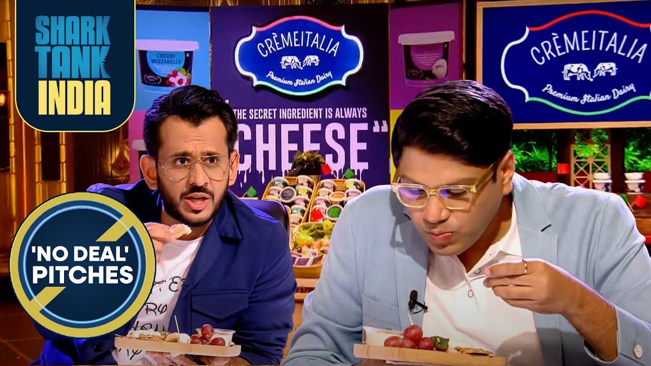 Aman ने ‘Cremeitalia’ की Cheese Try करके एक Funny Accent में  दिया उसका Review | ‘No Deal’ Pitches