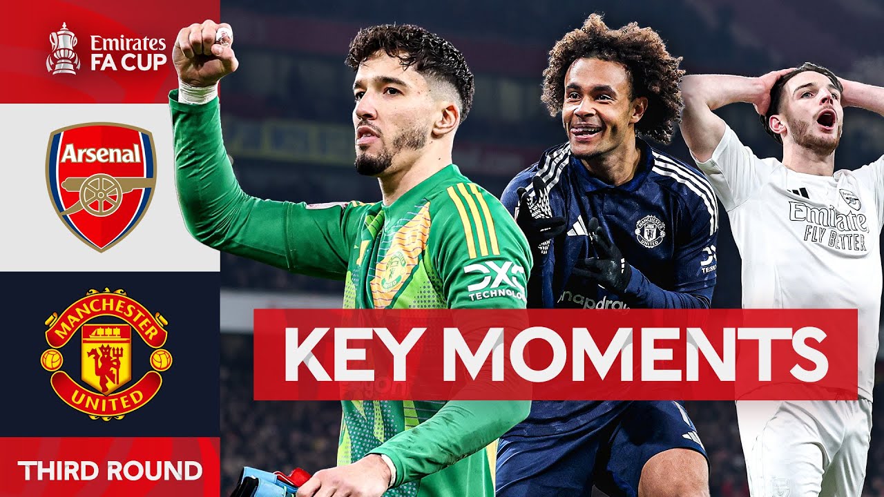 Arsenal V Manchester United | Key Moments | Third Round | Emirates FA Cup 2024-24