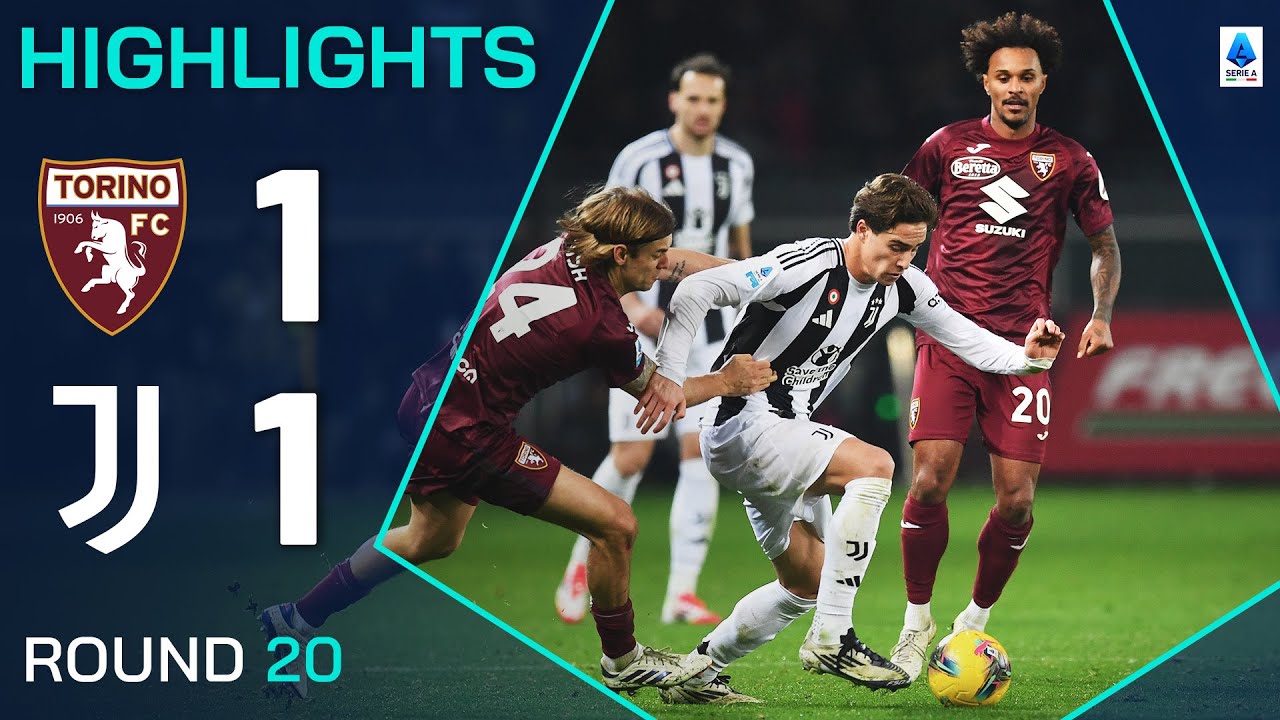 TORINO-JUVENTUS 1-1 | HIGHLIGHTS | Derby Della Mole Ends All Square | Serie A 2024/25