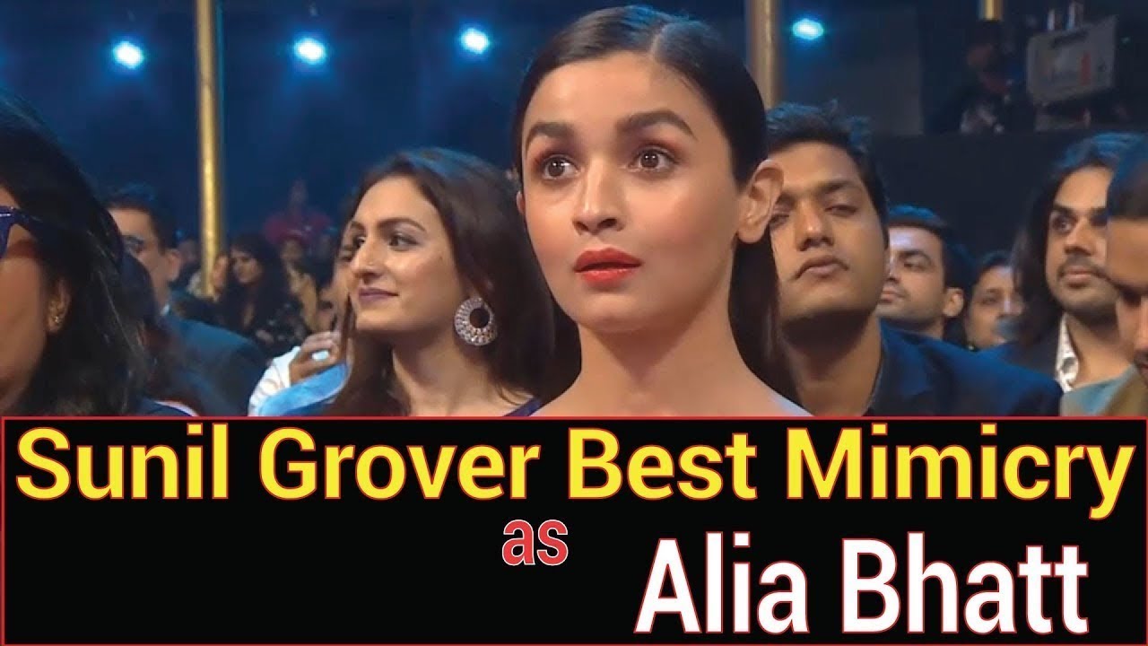 Sunil Grover As Pappu With Alia Bhatt And Aishwarya Rai Funny Moments In Award Shows