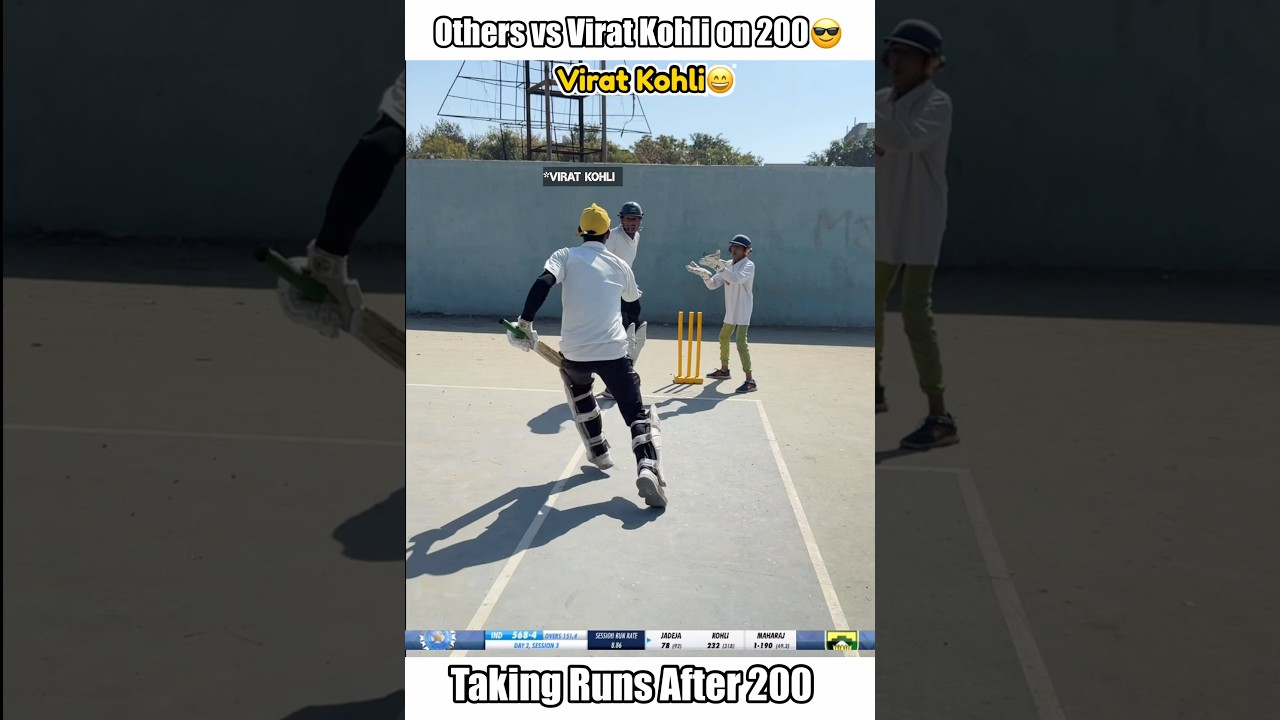 Others Vs Virat Kohli After 200 Runs😁(Babar Vs Kohli) #cricket #shorts