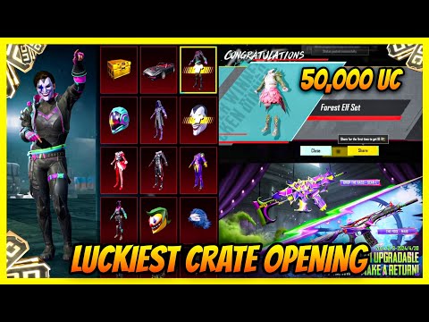 😱FOREST ELF SET FREE L 50000 UC LEGACY CRATE OPENING L FOOL M416 IS BACK L FOOL SET CRATE OPENING