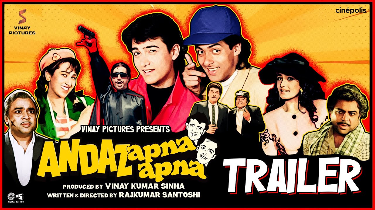 Andaz Apna Apna | Re-Release Trailer | Aamir Khan, Salman Khan | Vinay Sinha, Rajkumar Santoshi