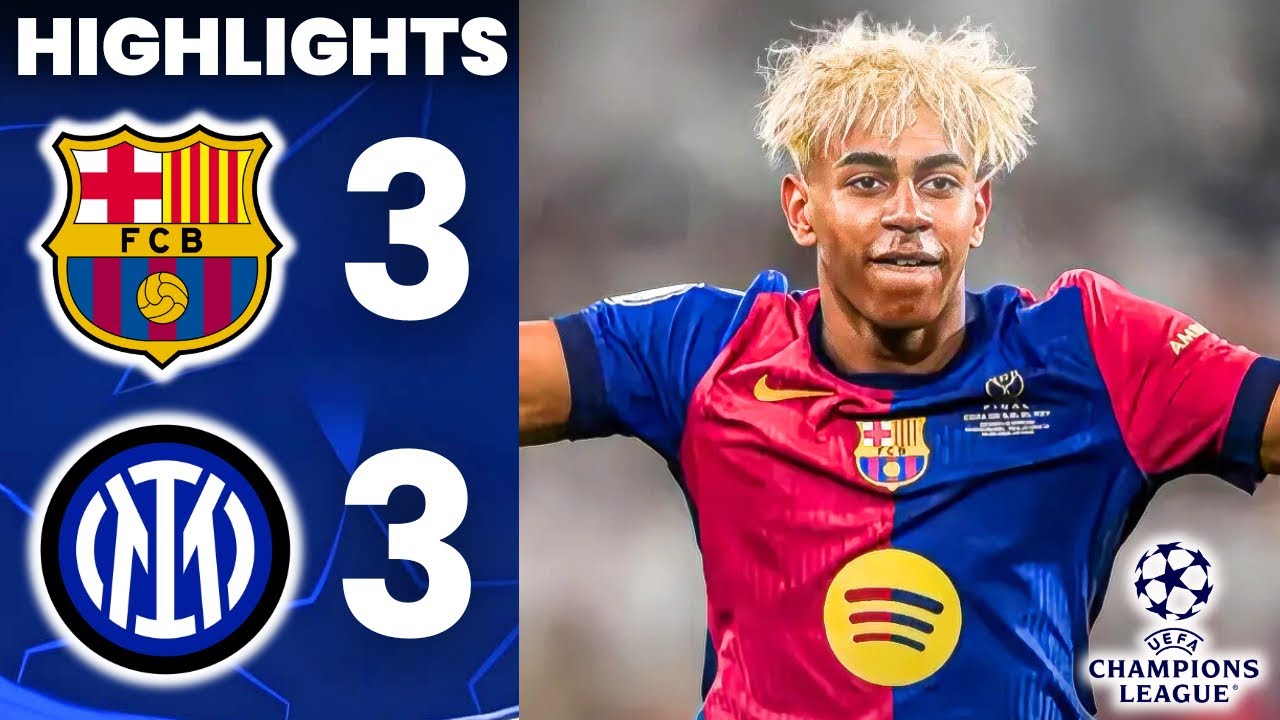 Barcelona Vs Inter Milan (3-3) | All Goals u0026 Highlights | UEFA Champions League