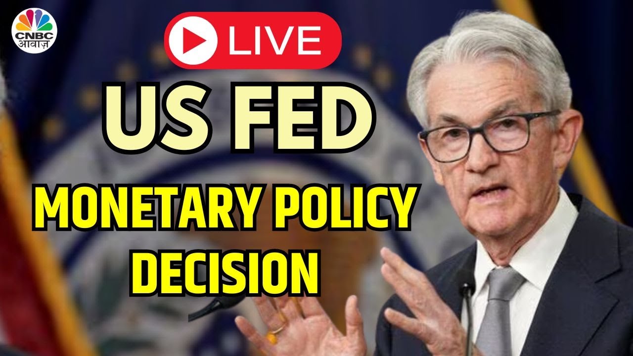 Jerome Powell Press Meet LIVE |  Fed Keeps Interest Rates Unchanged | US Market | CNBC Awaaz